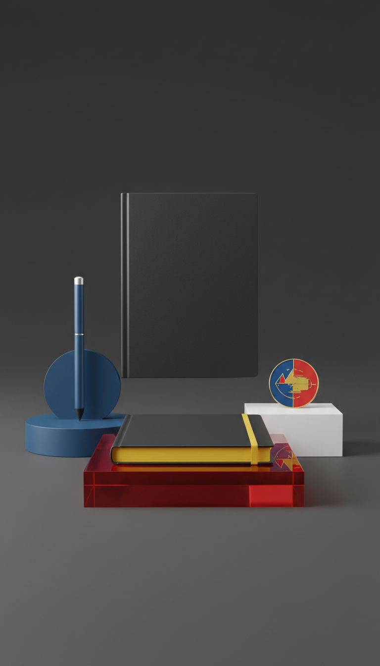 Executive Gift Set With Enamel Pin